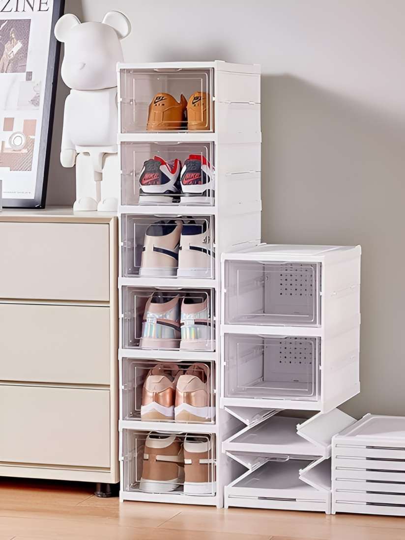 Buy HomeCloud White 3 Tier Collapsible Shoe Rack Racks and Wardrobes for Unisex 26721852 Myntra