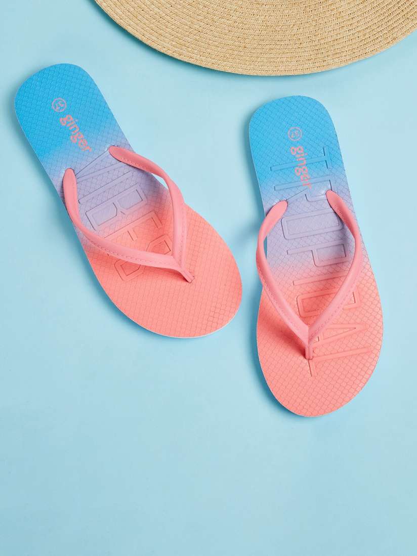 Buy Ginger by Lifestyle Women Colourblocked Thong Flip Flops Flip Flops for Women 26722642 Myntra