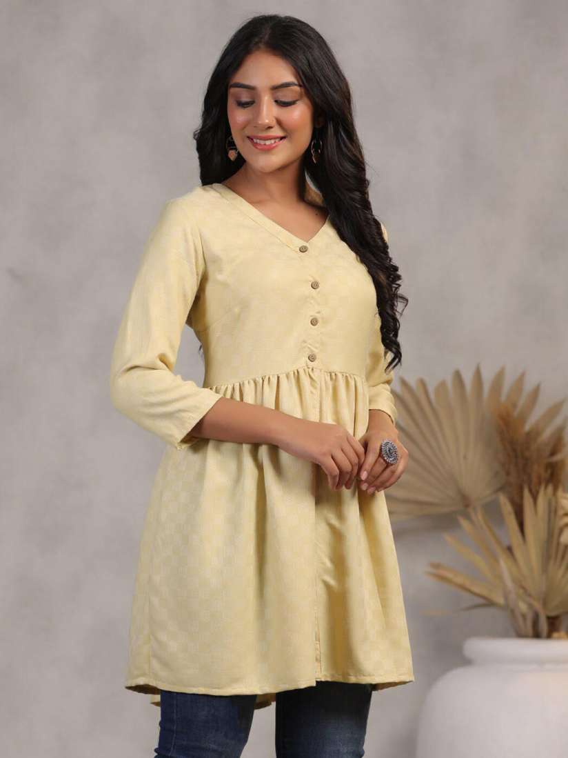 Buy Sangria Printed Regular V Neck A Line Kurti Kurtis for Women 26734466 Myntra
