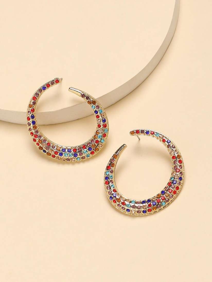 Buy DressBerry Gold Plated Contemporary Earrings Earrings for Women 26735288 Myntra
