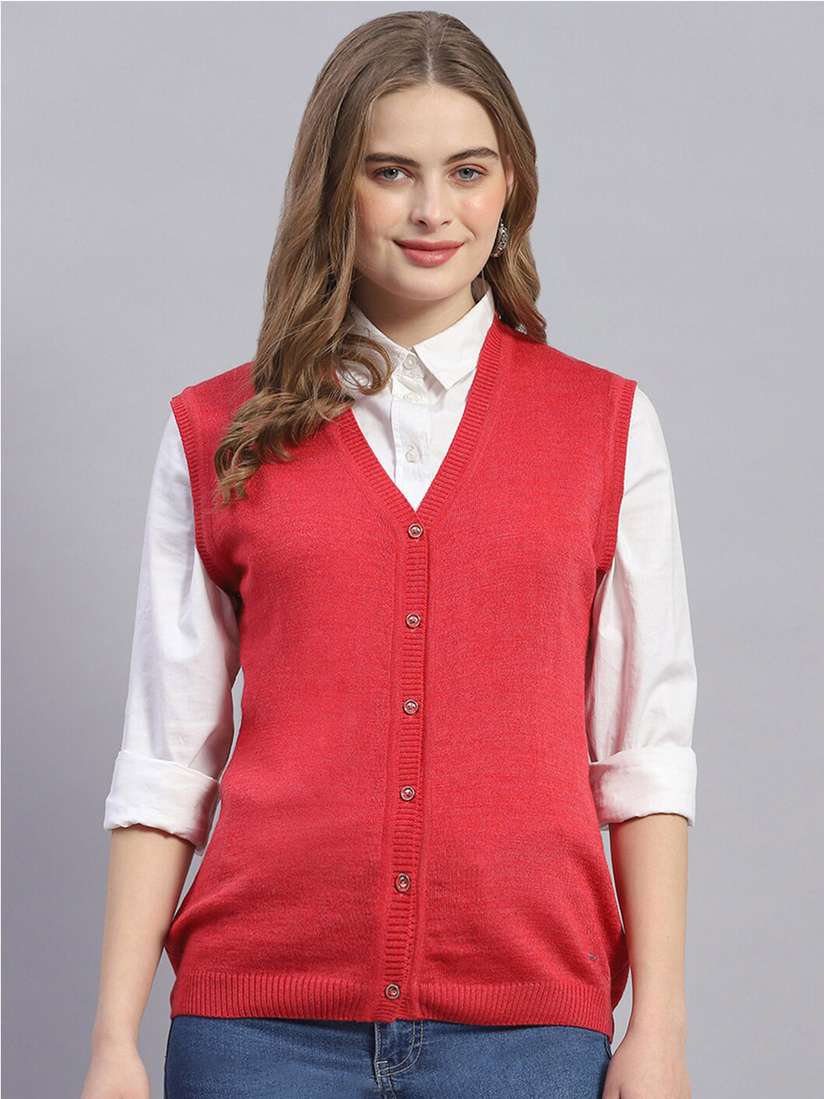 Monte Carlo Ladies Sleeveless Cardigan Waistcoats Monte Carlo V