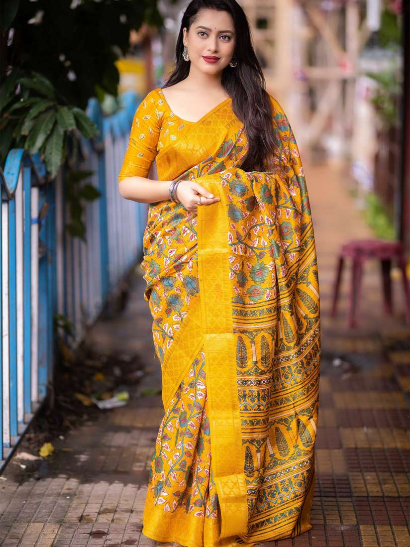 Myntra kalamkari sarees online