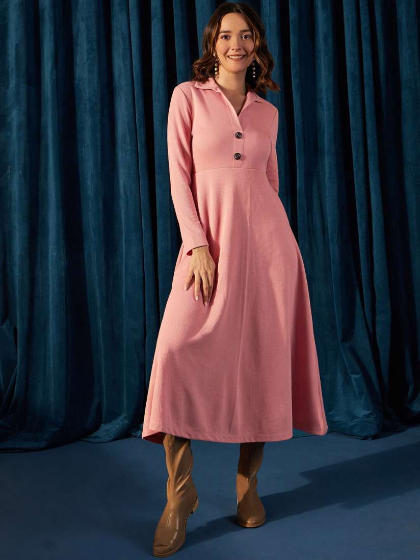 Myntra pink dress store