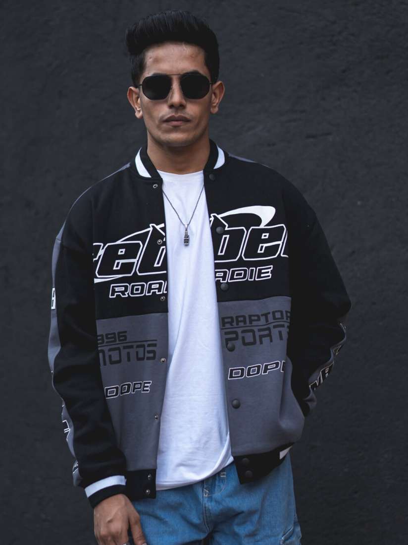 Varsity jacket myntra new arrivals