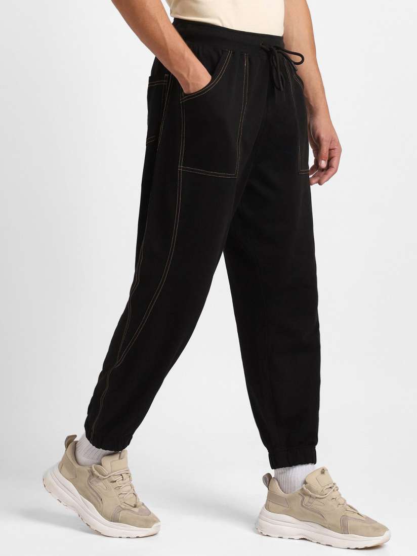 Buy NOBERO Men Mid Rise Relaxed Oversized Fit Joggers Track Pants for Men 26739714 Myntra