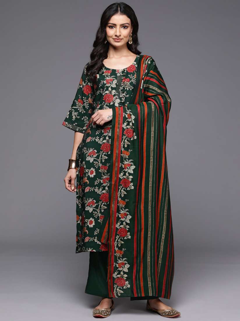 Palazzo suit sets myntra new arrivals