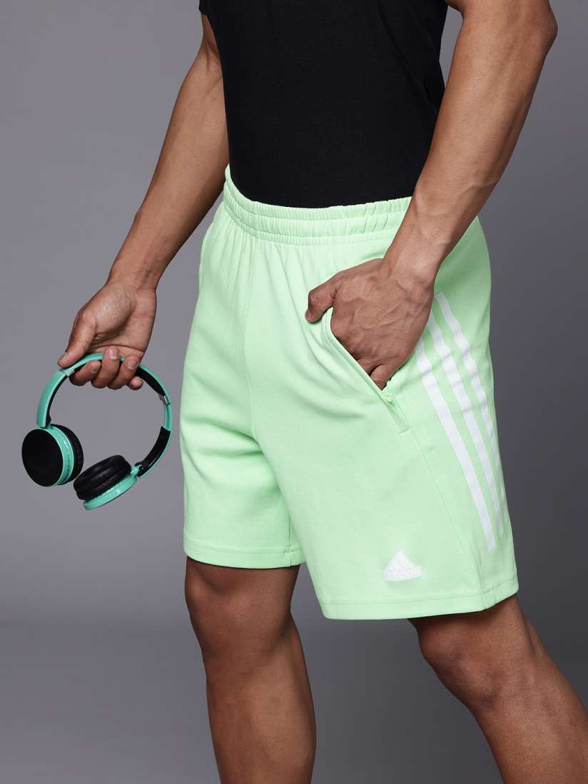 Striped adidas shorts discount