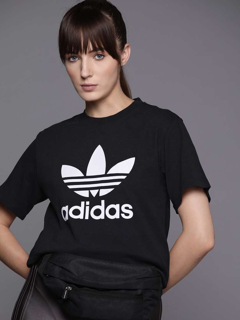 Buy ADIDAS Originals Brand Logo Printed T shirt Tshirts for Women 26761830 Myntra