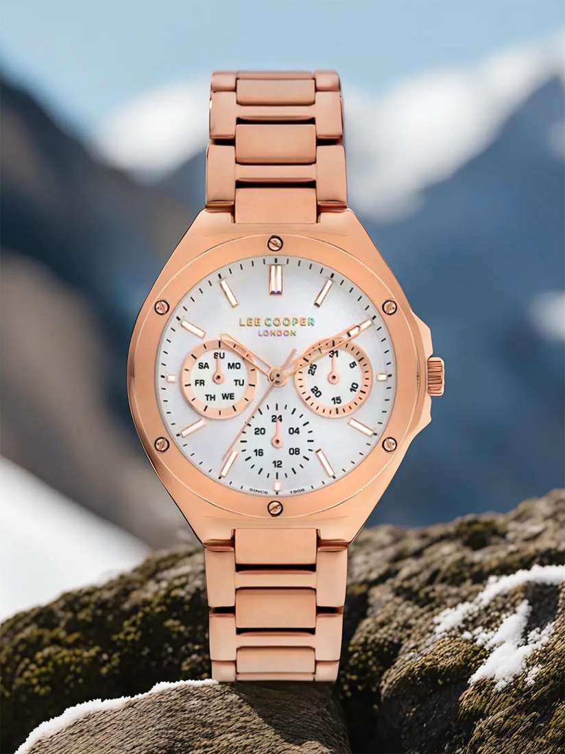 Lee cooper rose gold watch store