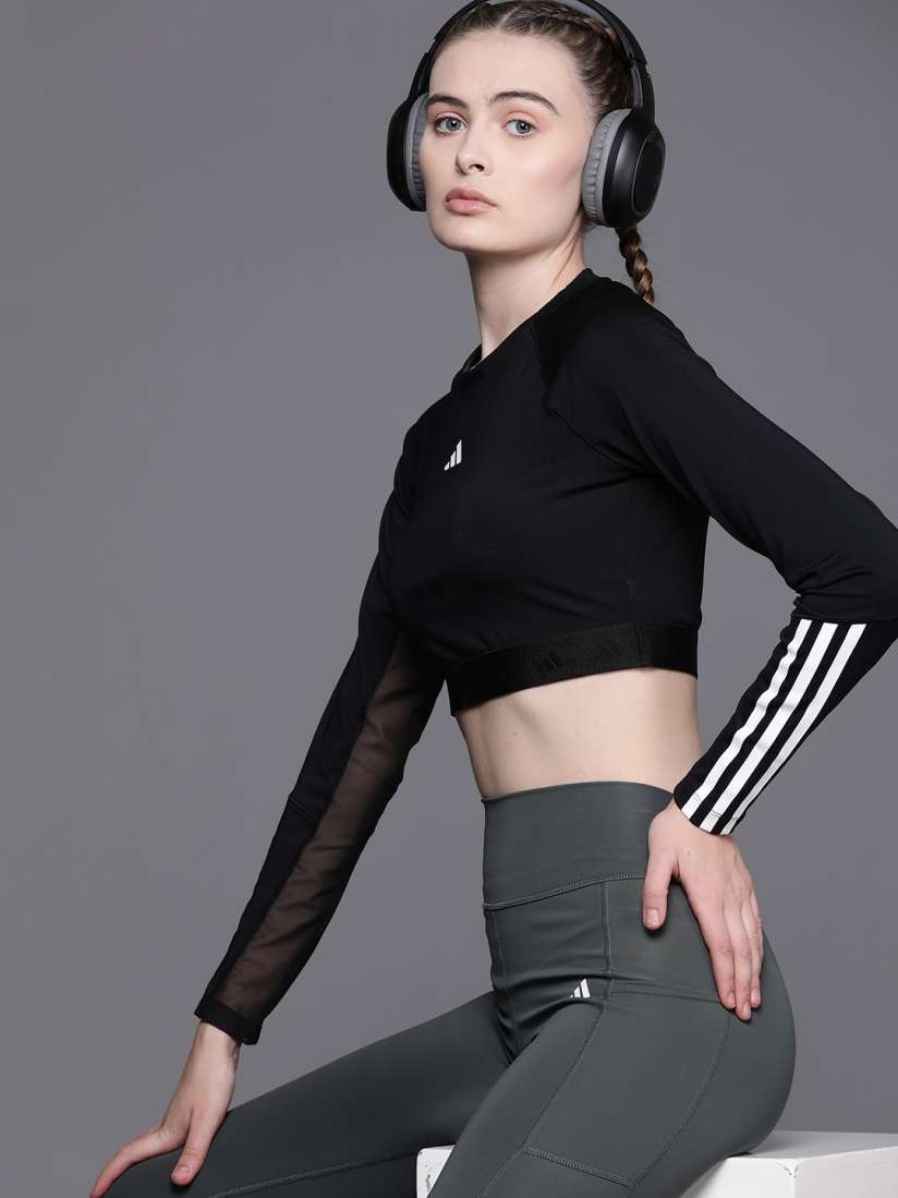 Adidas crop top long sleeve new arrivals