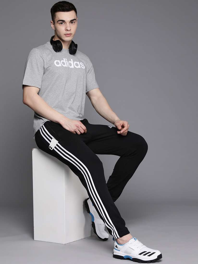 Buy ADIDAS Men 3-Stripes Pure Cotton FT Trackpants - Track Pants for Men  26766354 | Myntra