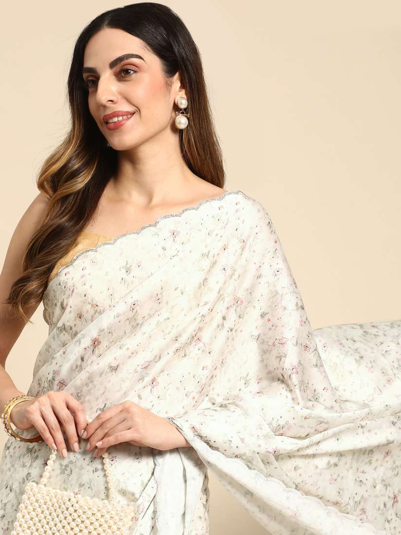 Myntra satin sarees online