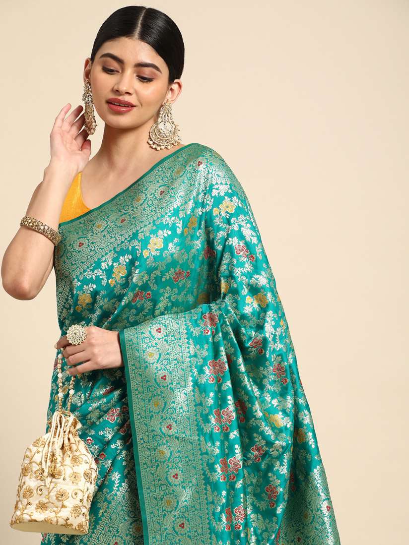 Buy MOHEY Floral Zari Art Silk Saree Sarees for Women 26768208 Myntra
