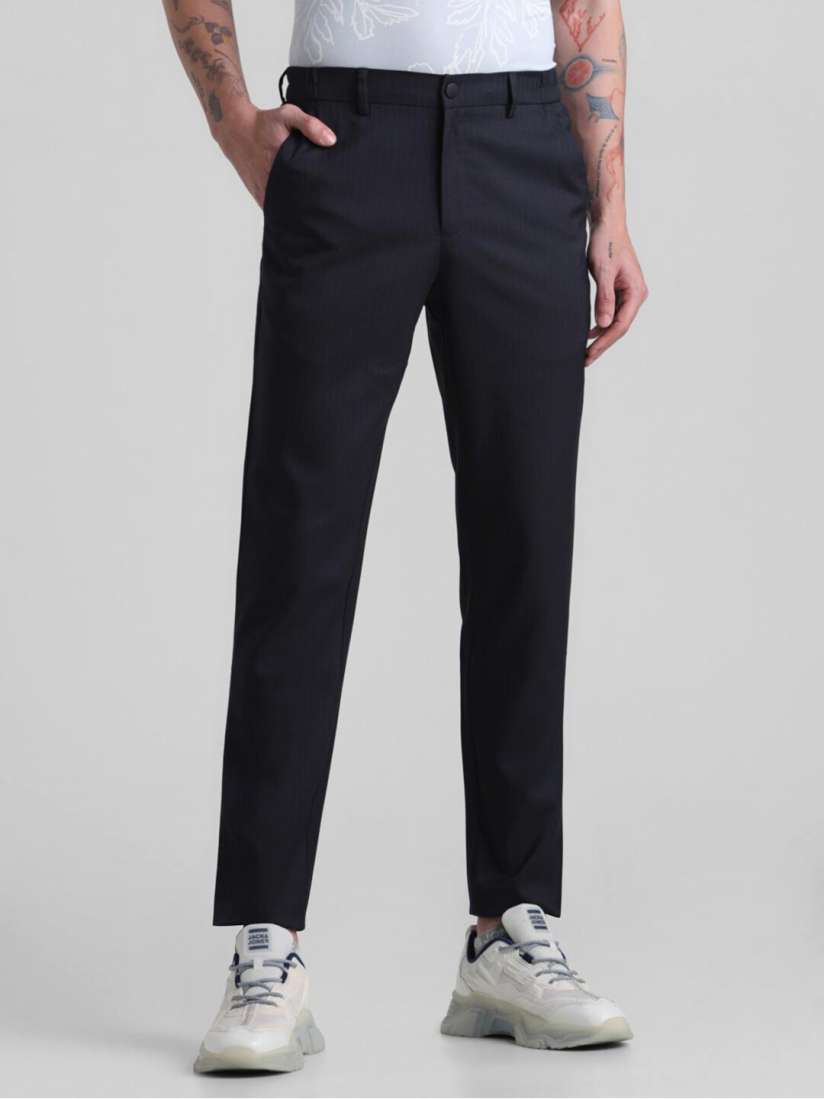 Men's striped slim fit trousers online