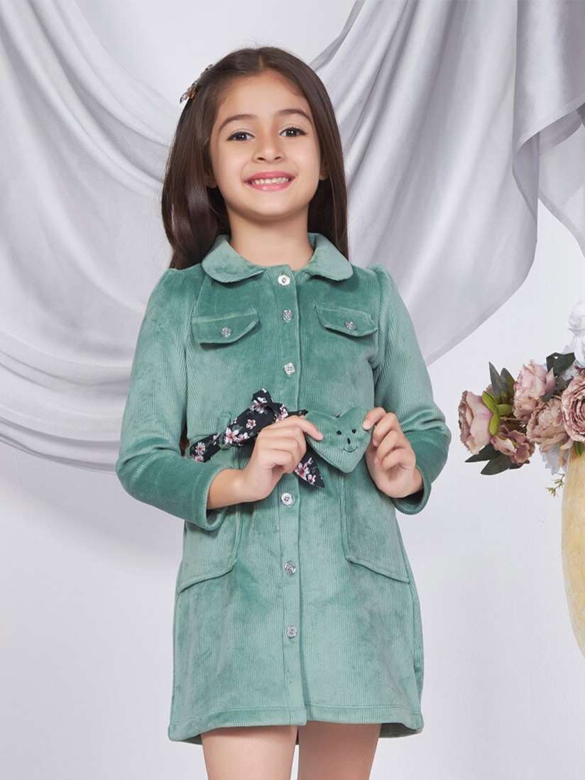 Buy Peppermint Petal Print A Line Dress Dresses for Girls 26772898 Myntra