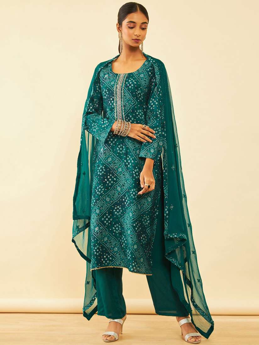 Unstitched suits myntra top
