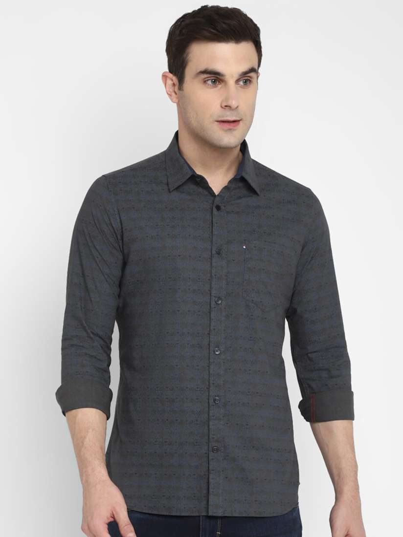 Buy Red Chief Classic Slim Fit Printed Cotton Casual Shirt Shirts for Men 26782532 Myntra