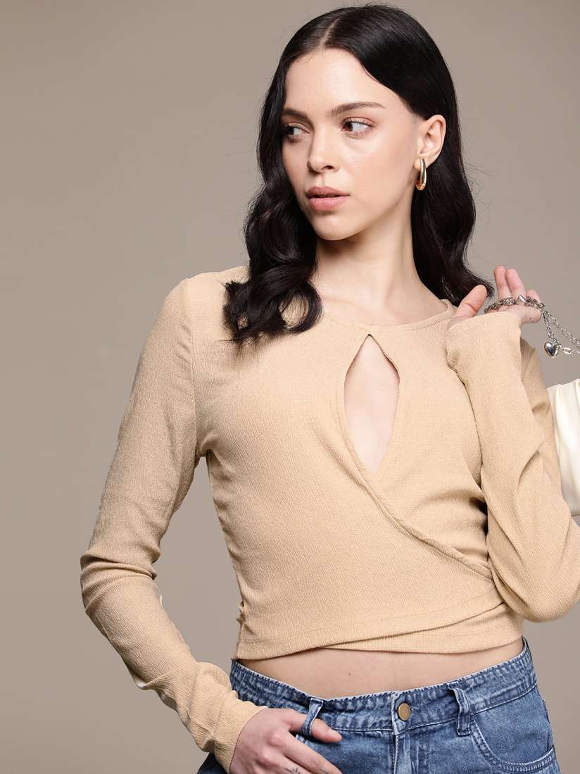 Jeans top myntra outlet