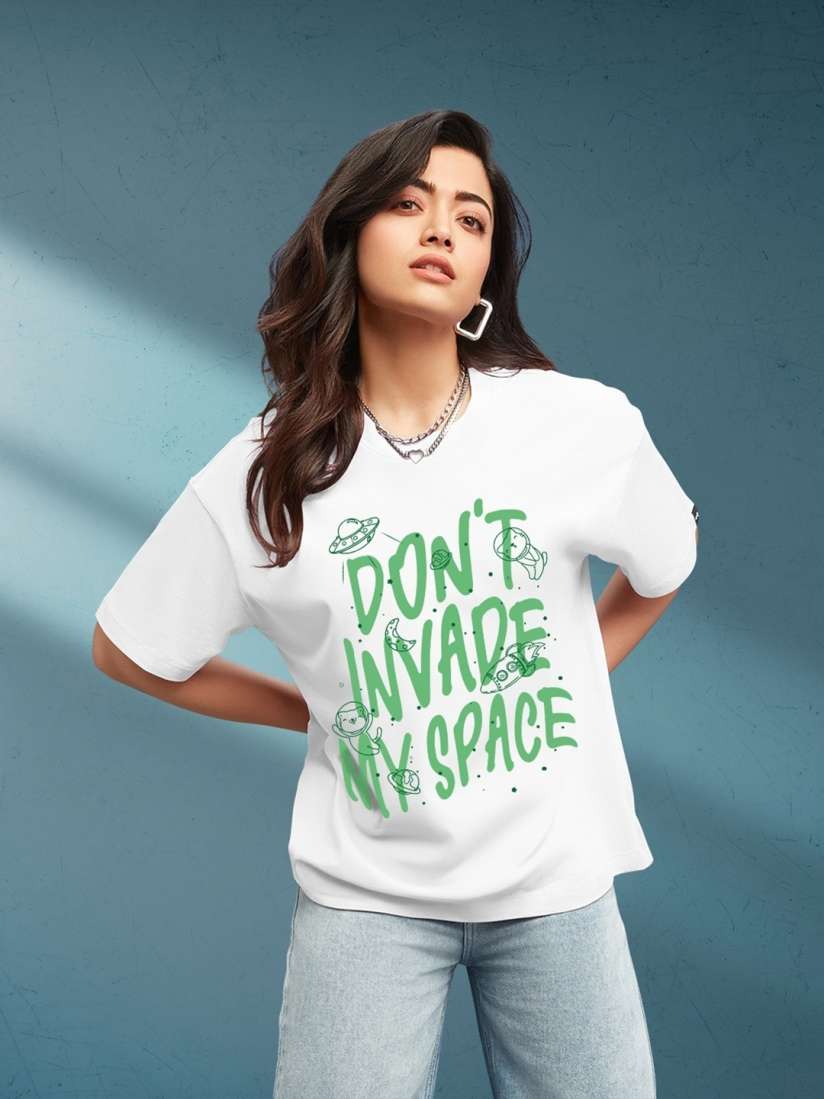 Buy Bewakoof Printed Cotton Round Neck Oversized Casual T shirt Tshirts for Women 26787290 Myntra