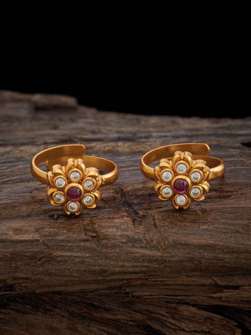 Pure gold toe rings hot sale