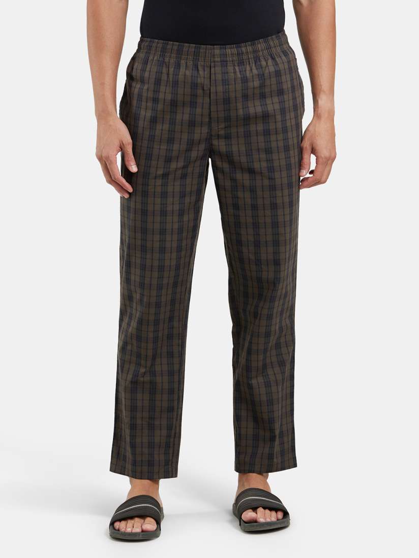 Buy Jockey Combed Cotton Woven Fabric Pyjama with Side Pockets 9009 Lounge Pants for Men 26800036 Myntra