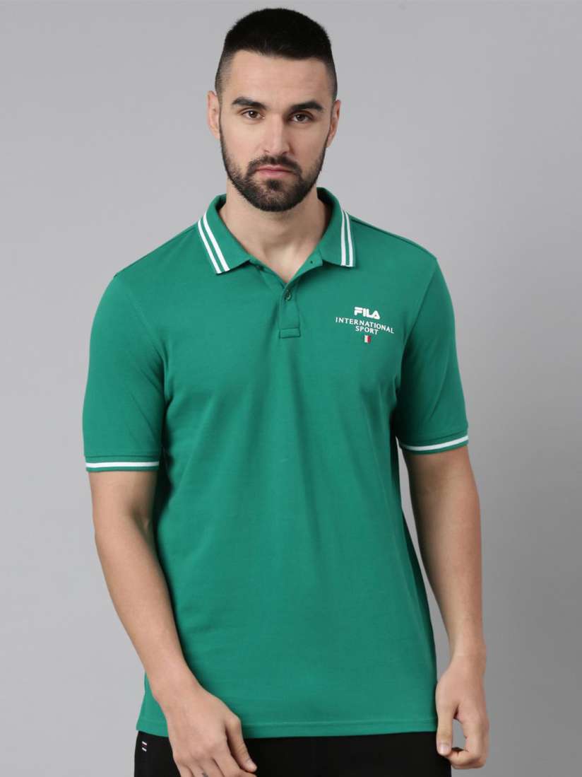 Fila polo mens green shop