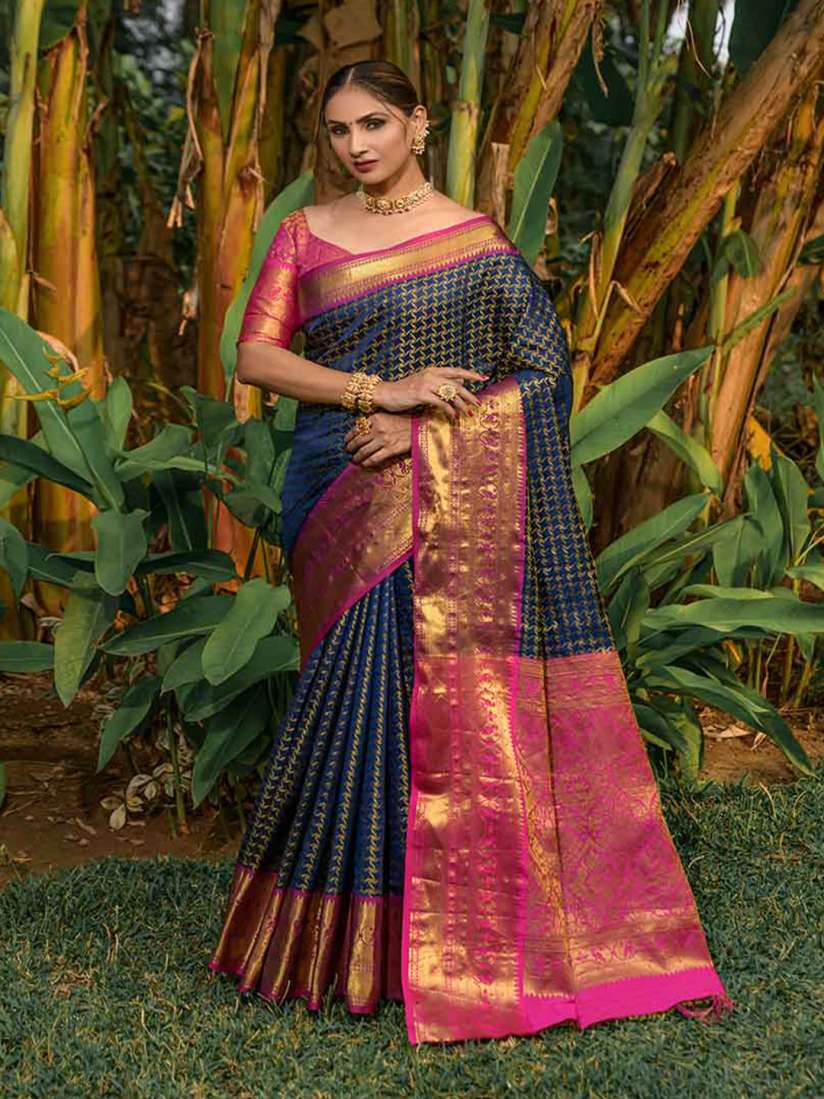 Myntra art silk sarees discount