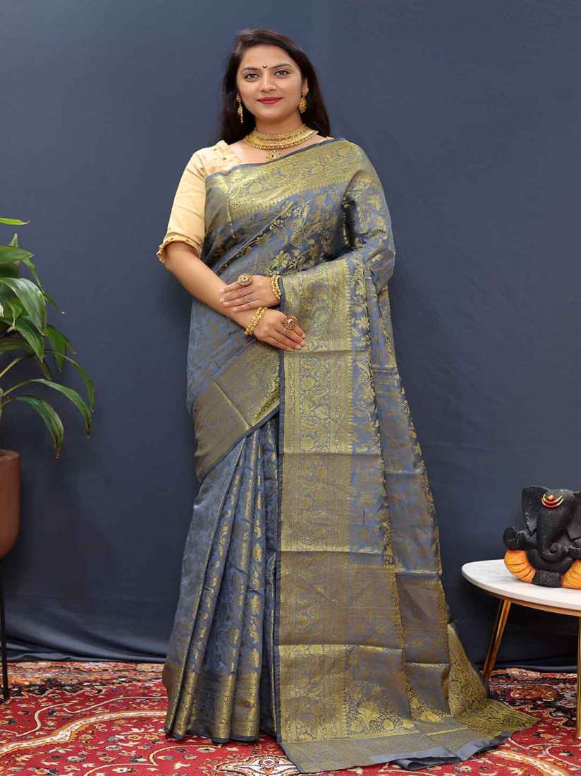 Buy Mitera Woven Design Zari Art Silk Saree Sarees for Women 26800460 Myntra