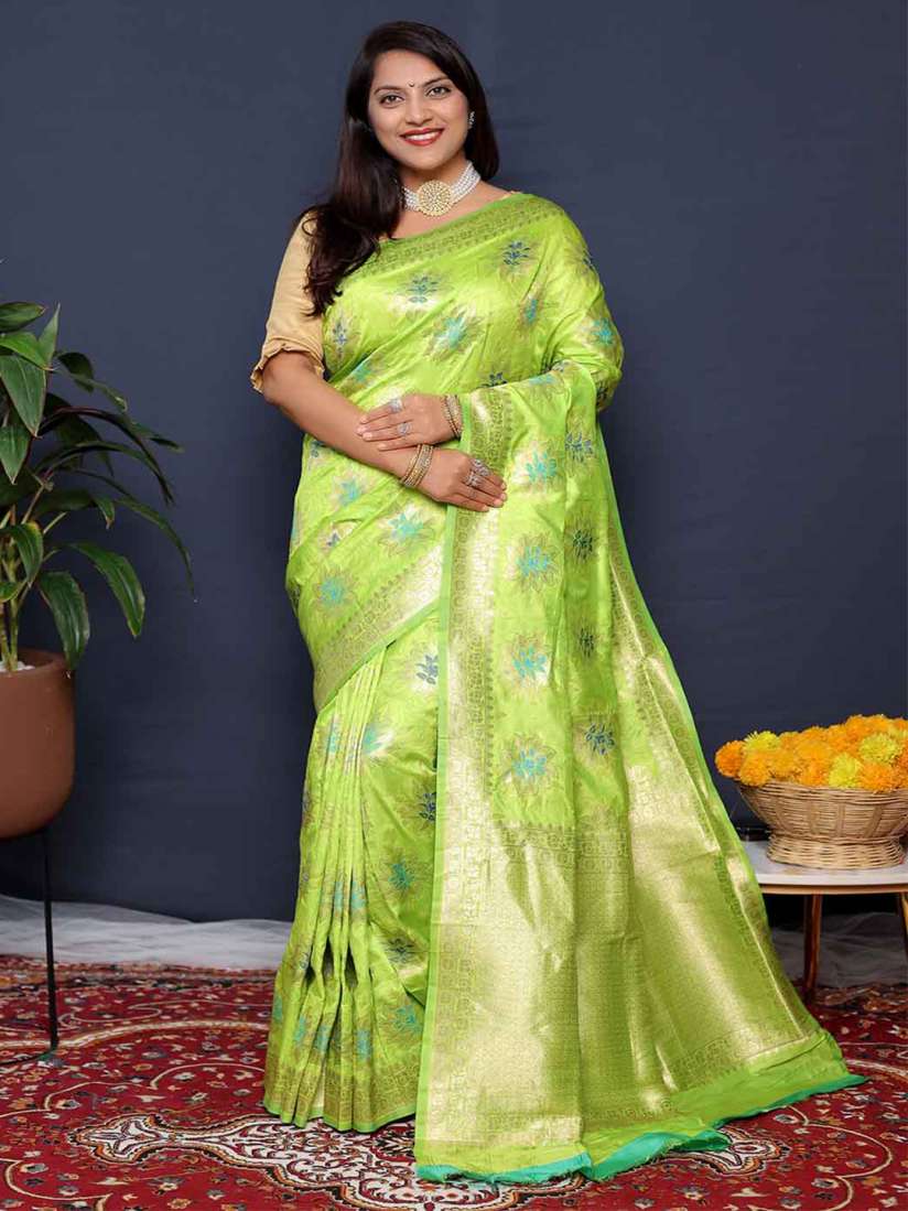 Buy Mitera Woven Design Zari Art Silk Saree Sarees for Women 26800768 Myntra