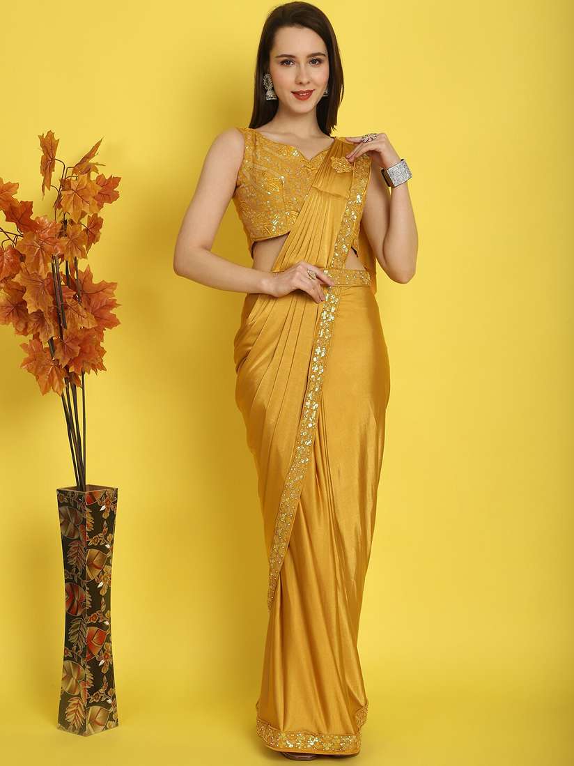 Wear Saree Gold Metal Belt For Saree Buy Mitera Sequinned