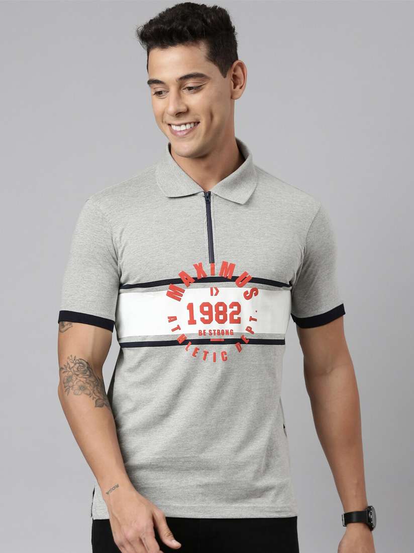 Buy DIXCY SCOTT Printed Polo Collar Short Sleeves Regular Fit