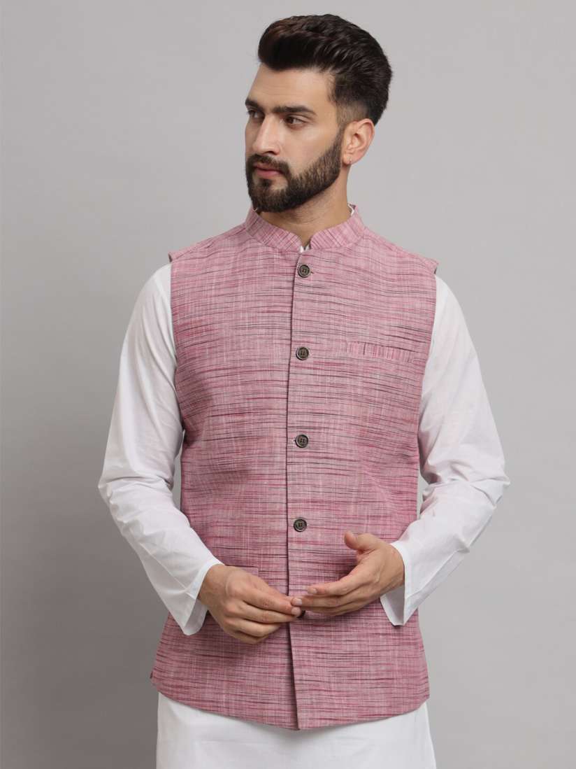 Buy Latest Chikan Garments Self Design Mandarin Collar Nehru Jacket Nehru Jackets for Men 26815530 Myntra