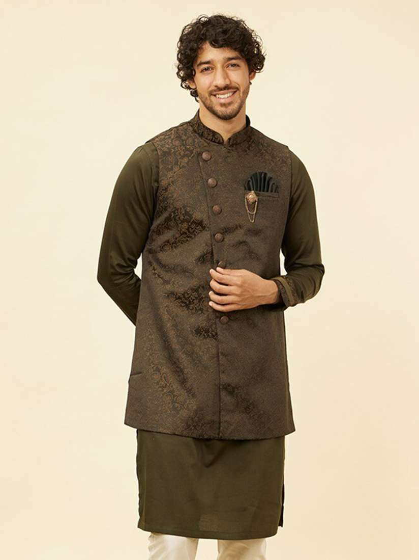 Kurta pajama with jacket myntra 2025