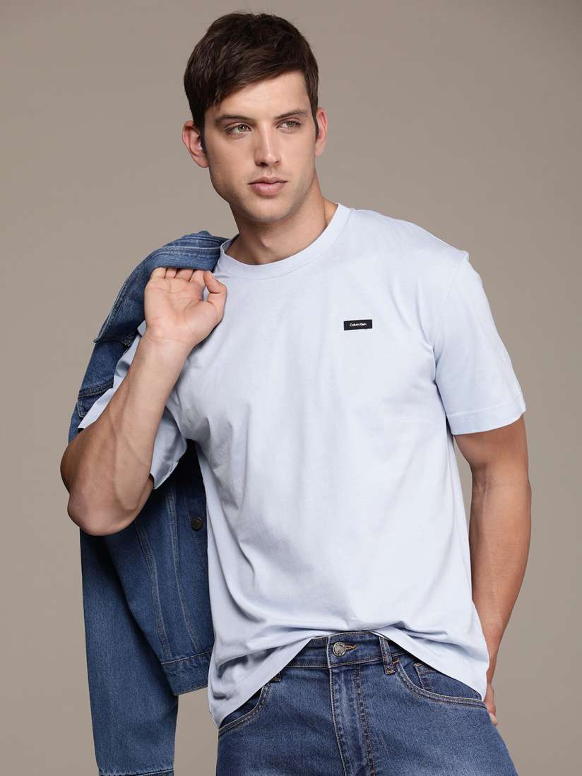 Buy Calvin Klein Jeans Men Pure Cotton T shirt Tshirts for Men 26818374 Myntra