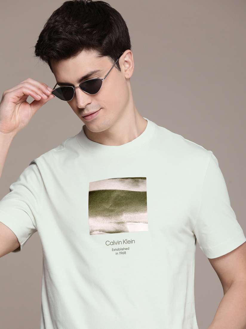 Buy Calvin Klein Jeans Graphic Printed Pure Cotton T shirt Tshirts for Men 26818454 Myntra