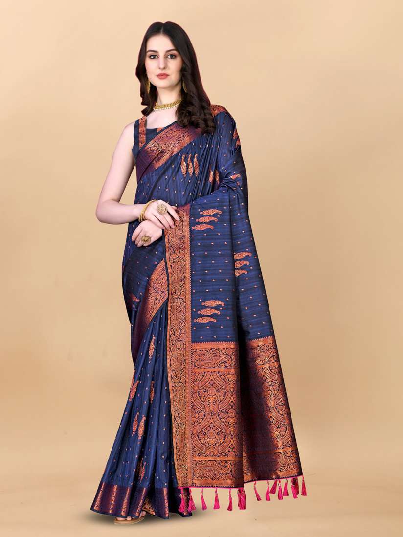 Banarasi silk saree myntra clearance