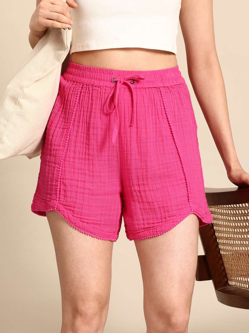 Myntra shorts for ladies cheap
