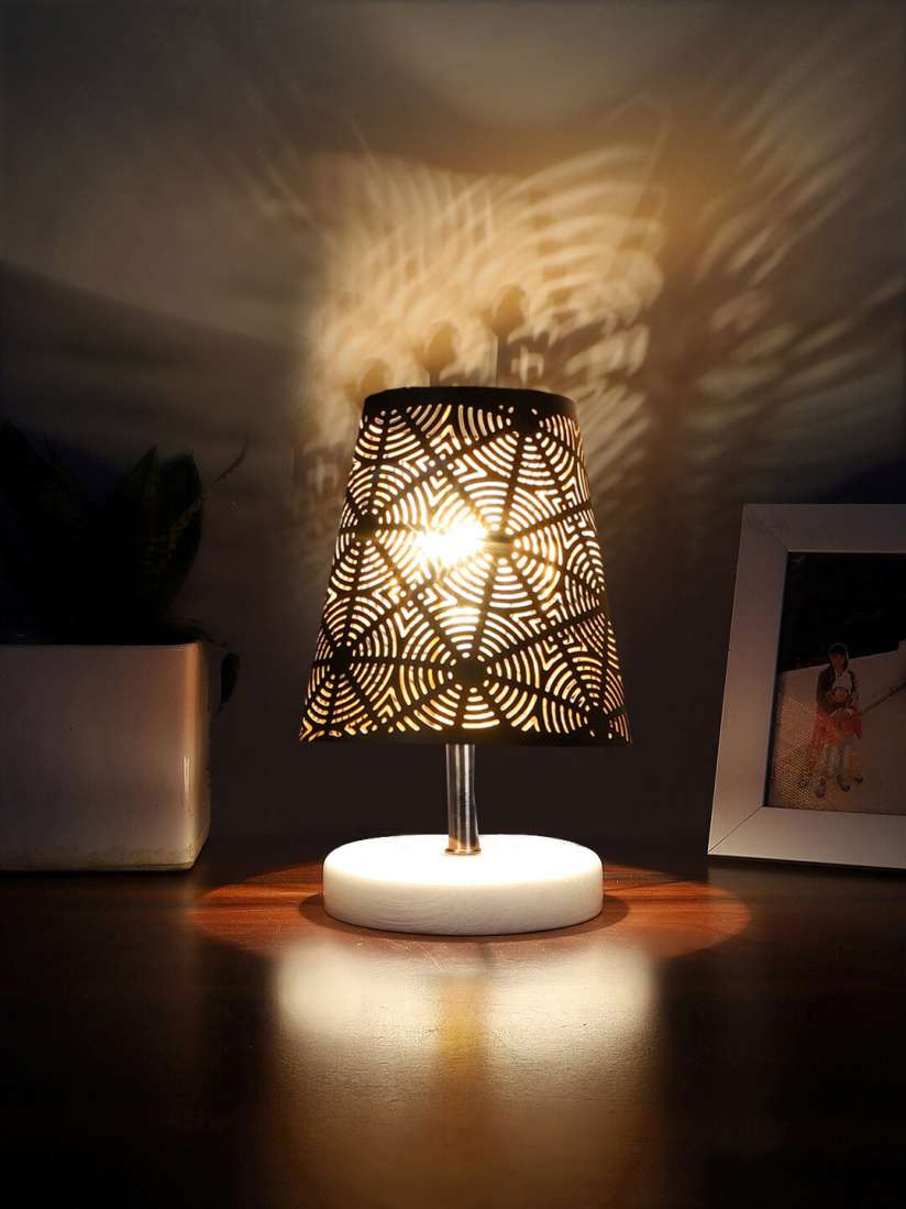 Buy Devansh Black Brown Metal Textured Contemporary Table Lamp Table Lamps for Unisex 26832508 Myntra
