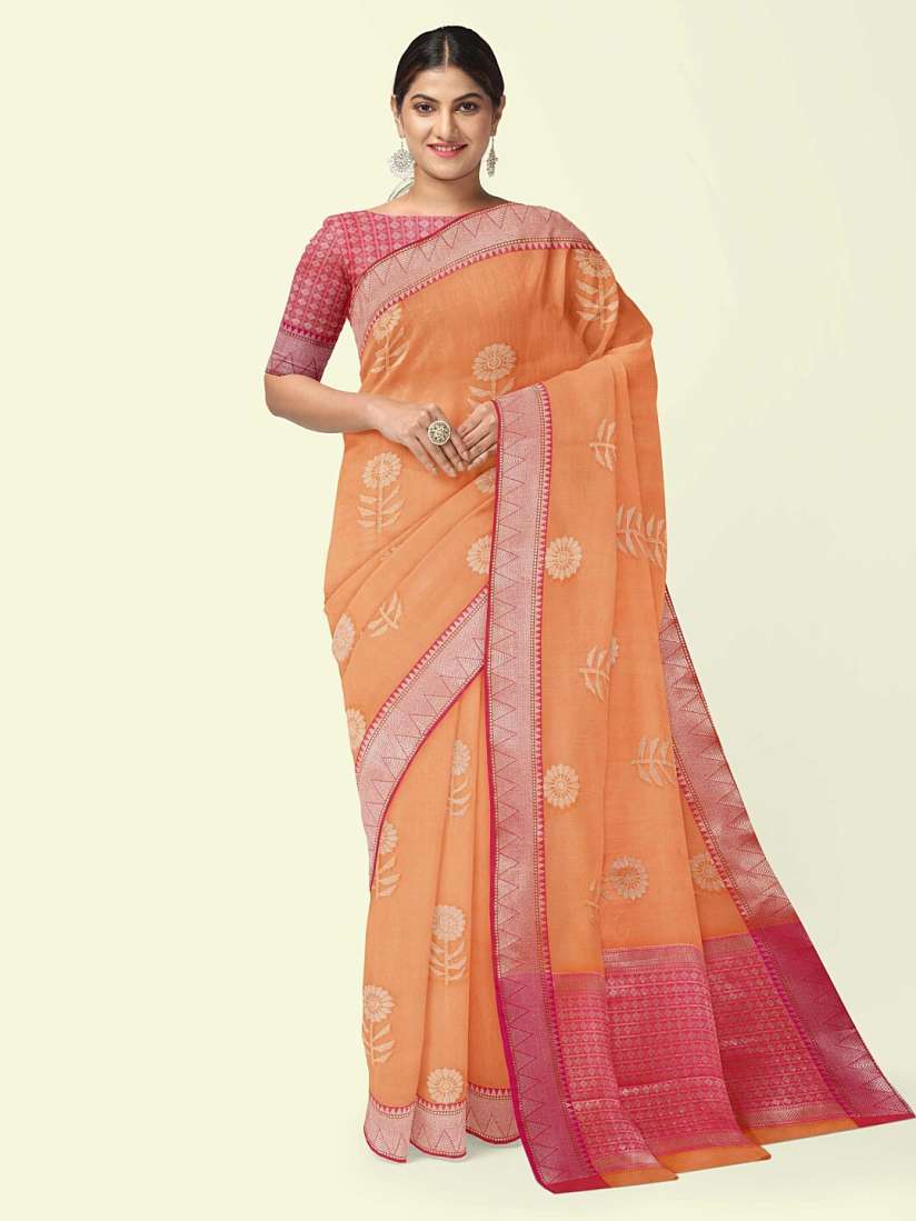 Buy PTIEPL Banarasi Silk Works Floral Woven Design Zari Banarasi Saree Sarees for Women 26838152 Myntra