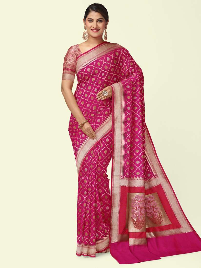 Myntra banarasi silk sarees on sale