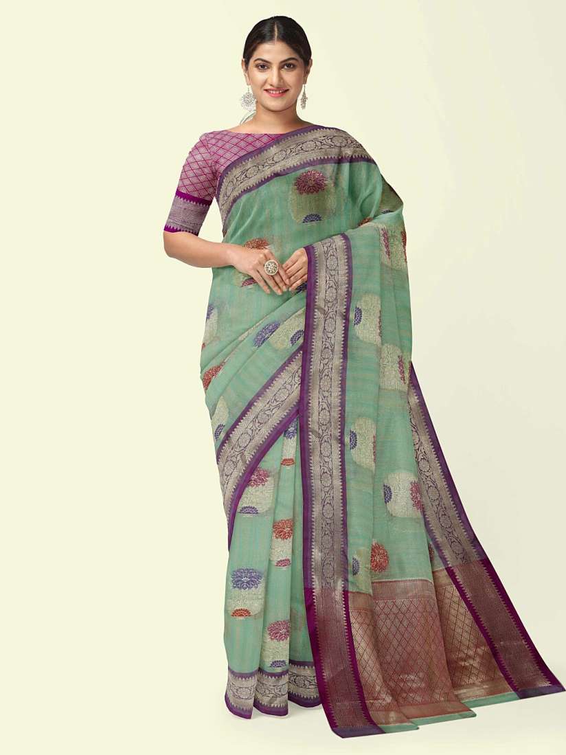 Buy PTIEPL Banarasi Silk Works Woven Design Zari Silk Banarasi Saree Sarees for Women 26838832 Myntra