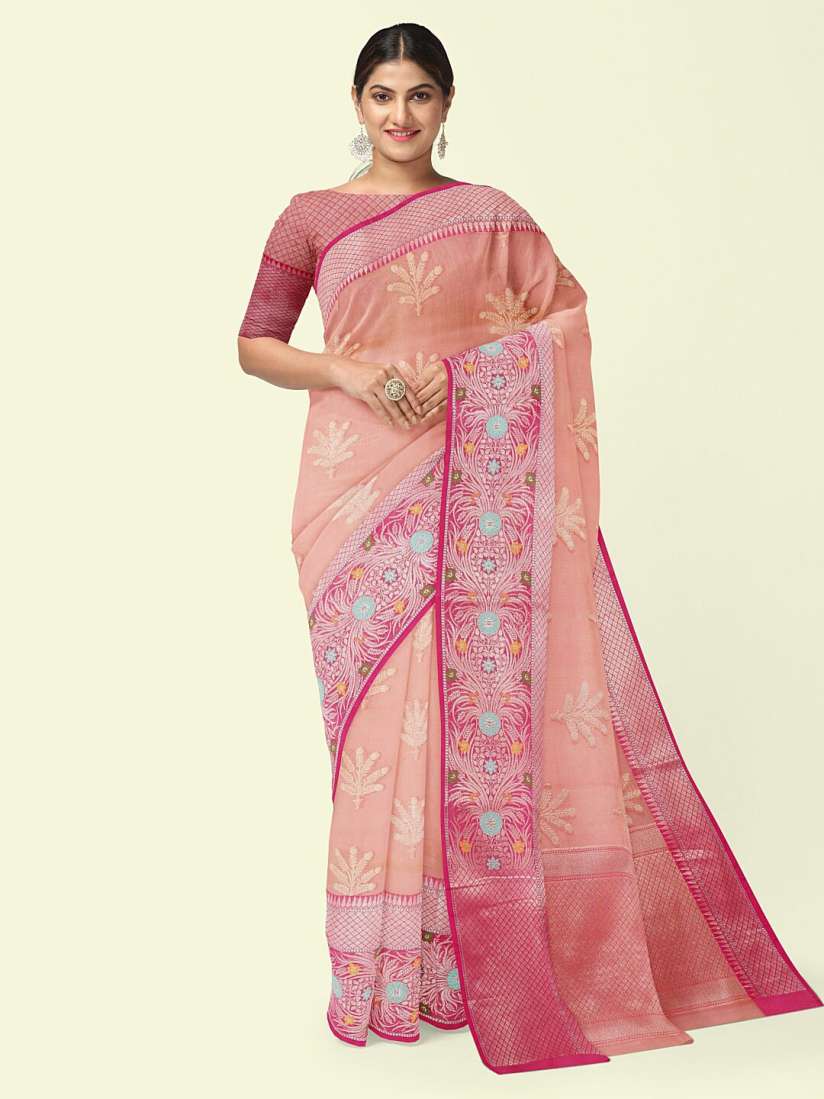 Banarasi silk saree myntra cheap