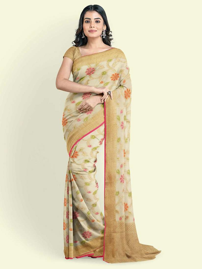 Banarasi silk saree myntra sales