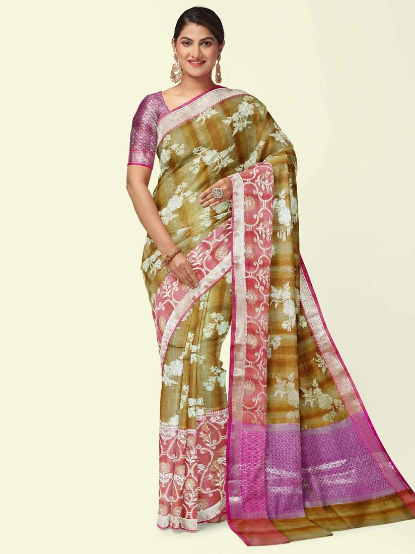 Buy PTIEPL Banarasi Silk Works Ethnic Motifs Woven Design Zari Banarasi Silk Saree Sarees for Women 26839274 Myntra