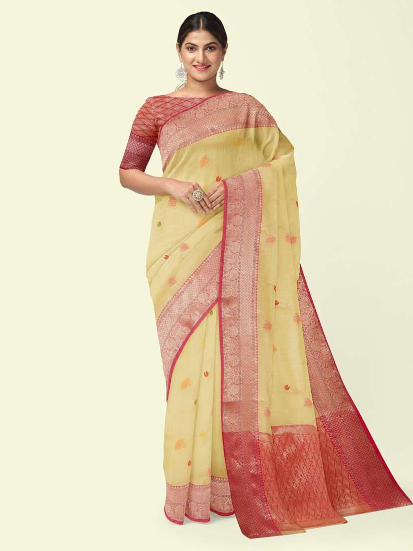 Banarasi silk saree myntra clearance