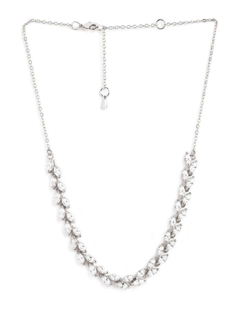 Myntra silver necklace hot sale
