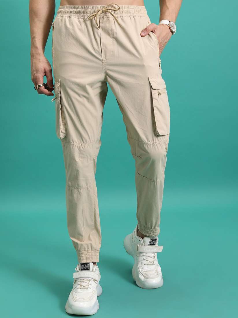 Mens skinny cargo joggers sales