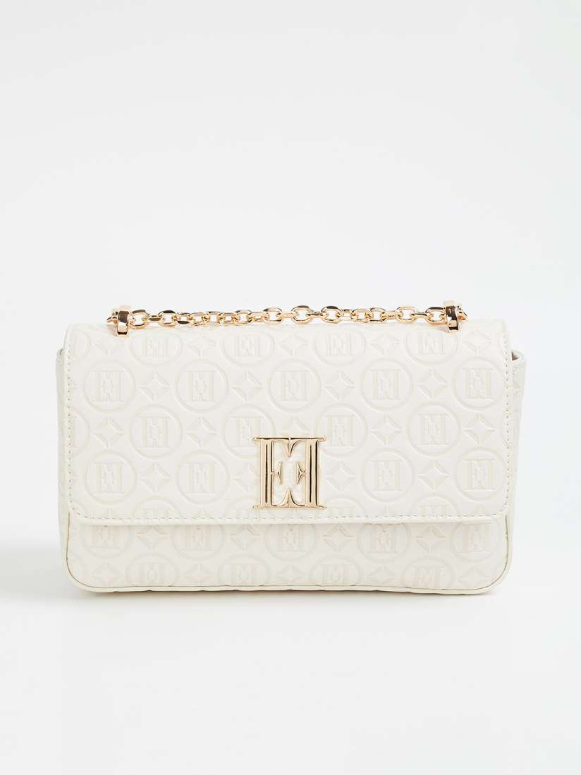 Buy ELLE Off Textured Structured Sling Bag Handbags for Women 26861056 Myntra