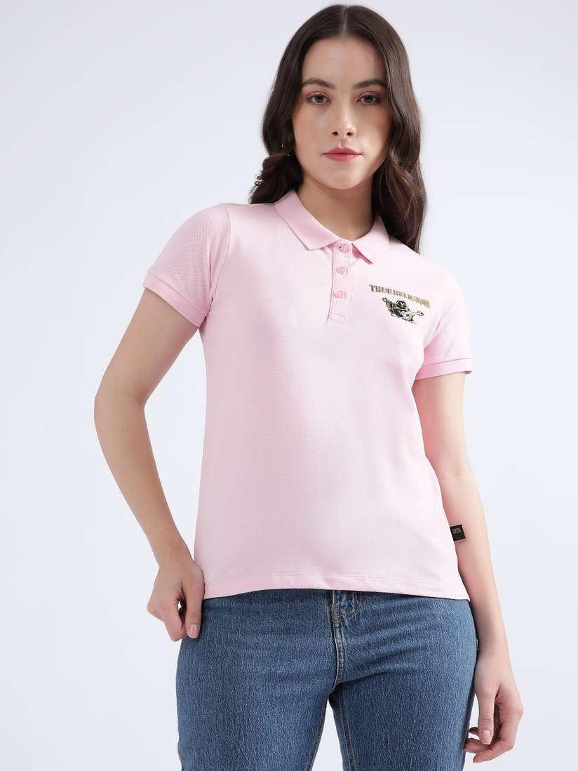 Mens Shirt Pink And White True Religion Shirt Buddha Pink True