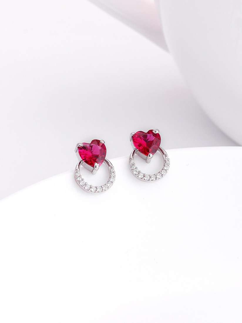 Buy GIVA Rhodium Plated Sterling Silver Studs Earrings Earrings for Women 26866138 Myntra